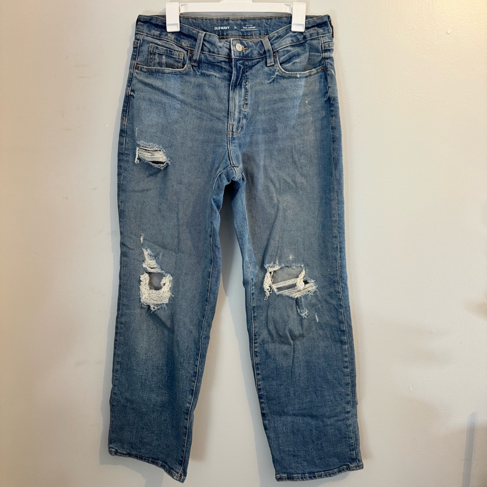 Old Navy Distressed Loose Jeans